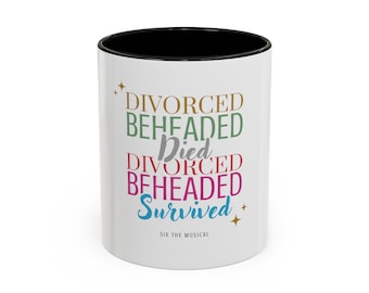 Six the Musical Accent-koffiemok (11, 15oz) | Muziektheatermok | Broadway-merchandise | Six the Musical-huisdecoratie