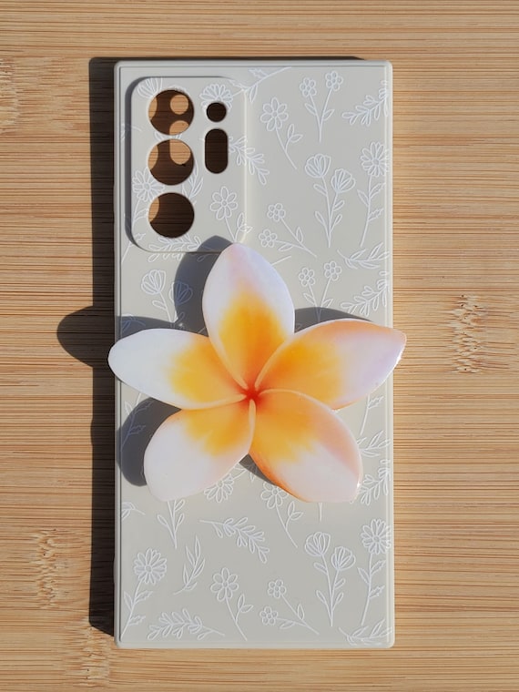 Plumeria Flower Phone Grip|phone Accessory |flower Grip