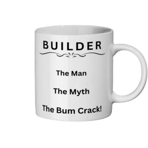 Taza de café de cerámica de 325 ml, ideal como regalo para un constructor. imagen 7