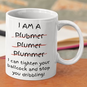 Tasse de plombier, cadeau pour plombier, tasse de plomberie, cadeau de plomberie « Je peux resserrer votre robinet à flotteur et vous empêcher de baver ».