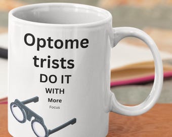 Tazza divertente da optometrista, regalo sarcastico per oculisti, tazza da caffè da 325 ml