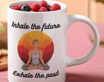 Meditation Mug, Positive Affirmations, Yoga Gift