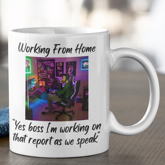 Working From Home Mug-home Office Mug-work at Home Mug 