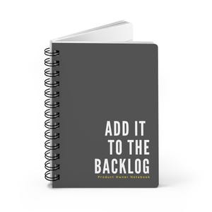 Scrum Produktbesitzer Notizbuch (klein, glänzend, 13x18, grau) - Flexibles Notizbuch, füge es dem Backlog hinzu