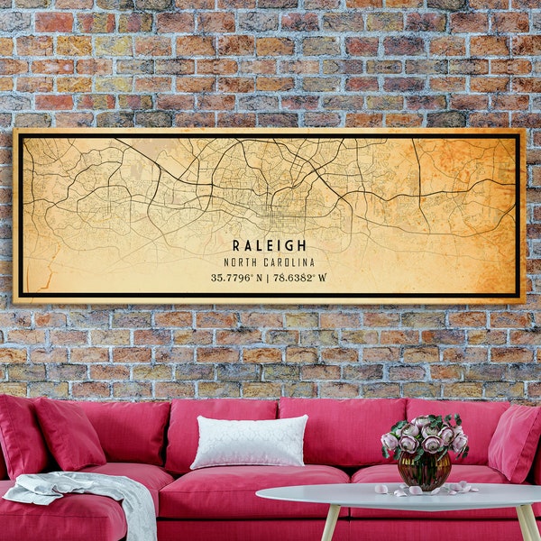 Raleigh Art Canvas Etsy
