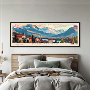 Sterlitamak Russia Travel Print Wall Art, Panoramic City Art, Travel Art, Wall Decor, Vacation Gift, Framed Canvas Print Or Metal Art