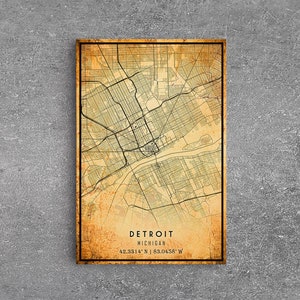 Custom City Vintage Map Print, Custom Map, Custom Map Art, Custom City Road Map Poste, Vintage Gift, Custom Wall Art, Custom Office Decor