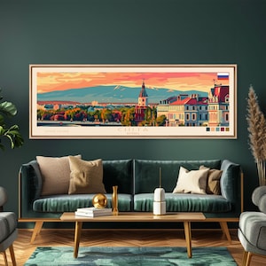 Chita Russia Travel Print Wall Art, Panoramic City Art, Travel Art, Wall Decor, Vacation Gift, Framed Canvas Print Or Metal Art