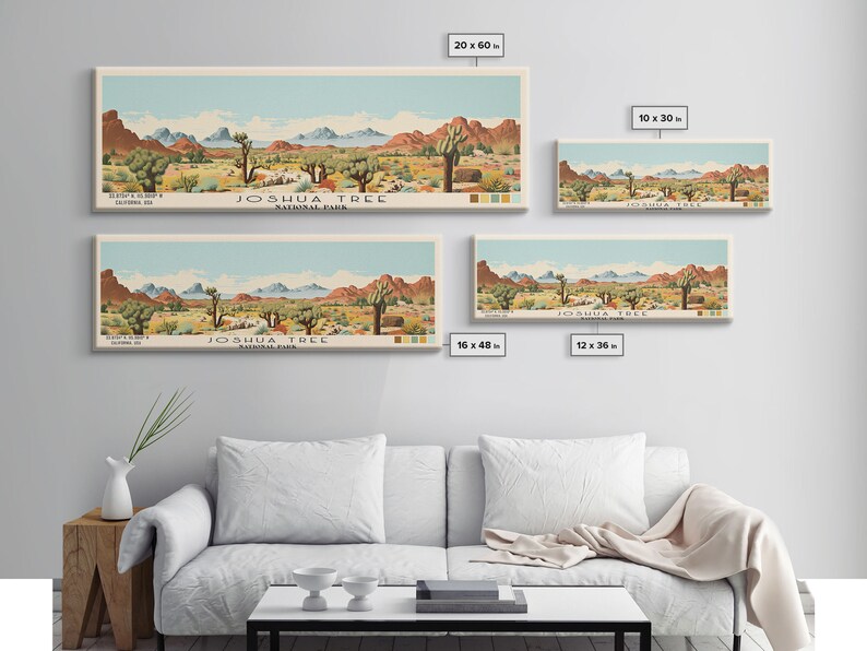 Joshua Tree National Park Art: California Travel Print, Panoramic image 8