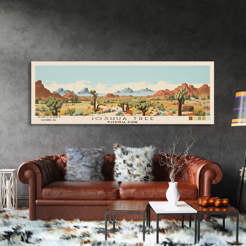 Joshua Tree National Park Art: California Travel Print, Panoramic image 6