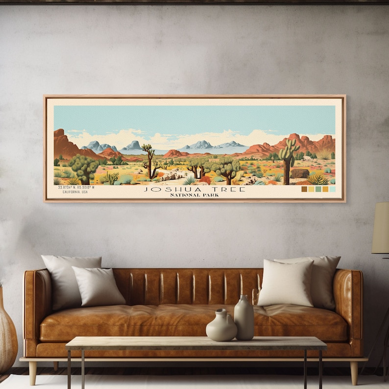 Joshua Tree National Park Art: California Travel Print, Panoramic image 2