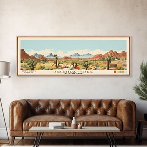 Joshua Tree National Park Art: California Travel Print, Panoramic image 3