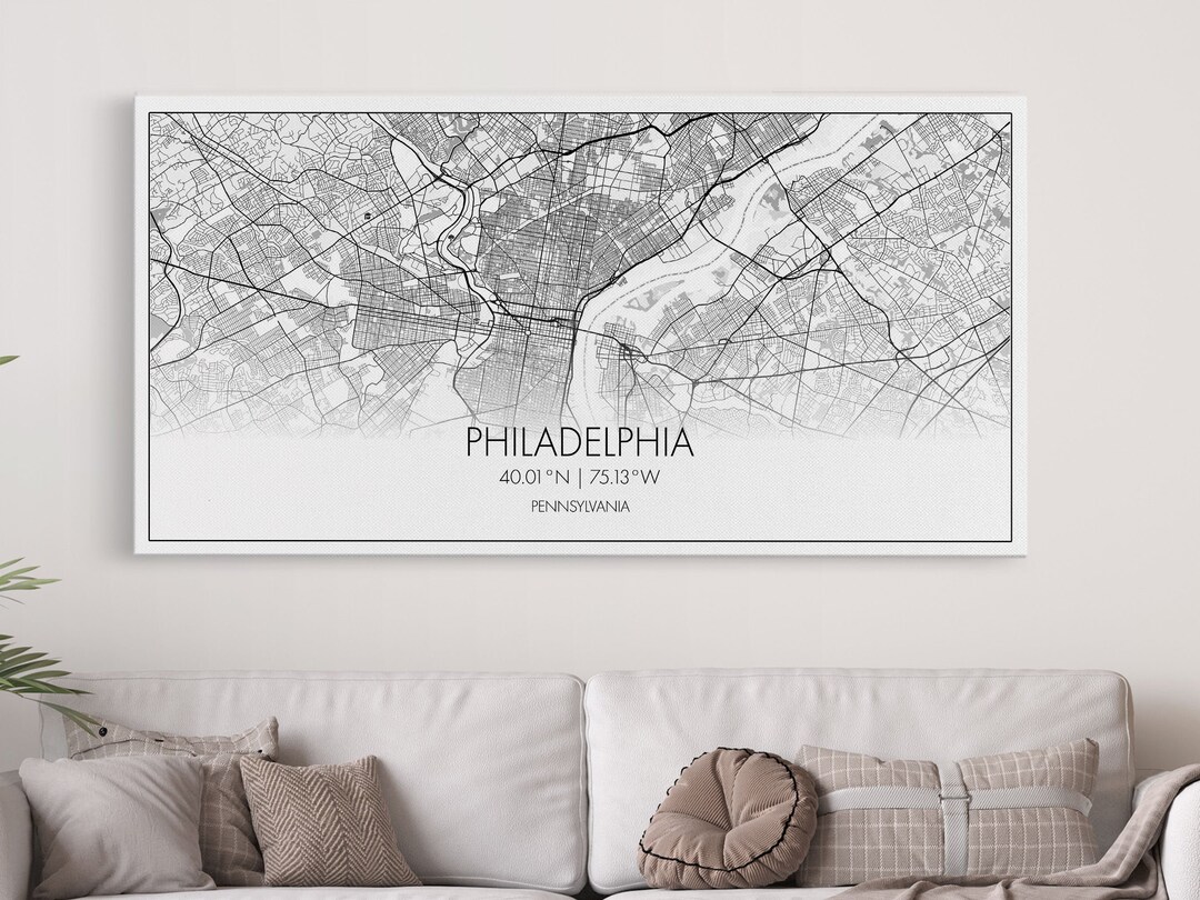 Philadelphia City Map Pennsylvania - Il 1080xN.5146004814 Ld7j 