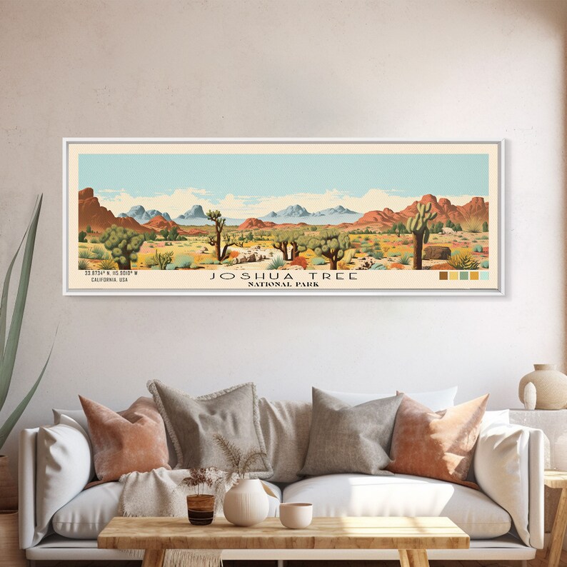 Joshua Tree National Park Art: California Travel Print, Panoramic image 4