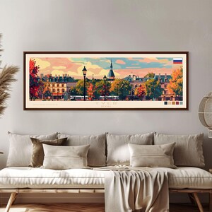 Tver Russia Travel Art, City Art, Framed Canvas Print Wall Art, Europe Travel Poster, Panoramic Wall Art, Extra Wide Wall Art