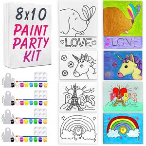 DIY Paint Party Kits for kids! Complete with all supplies