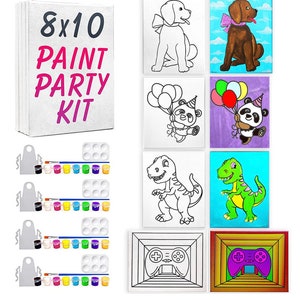Birthday Party Paint kits for Kids ! Complete with all supplies