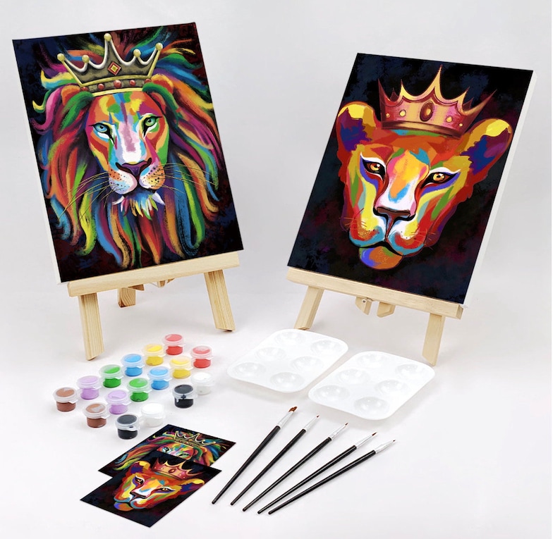 SIP & PAINT KITS for Adults Complete With All Supplies Included Etsy