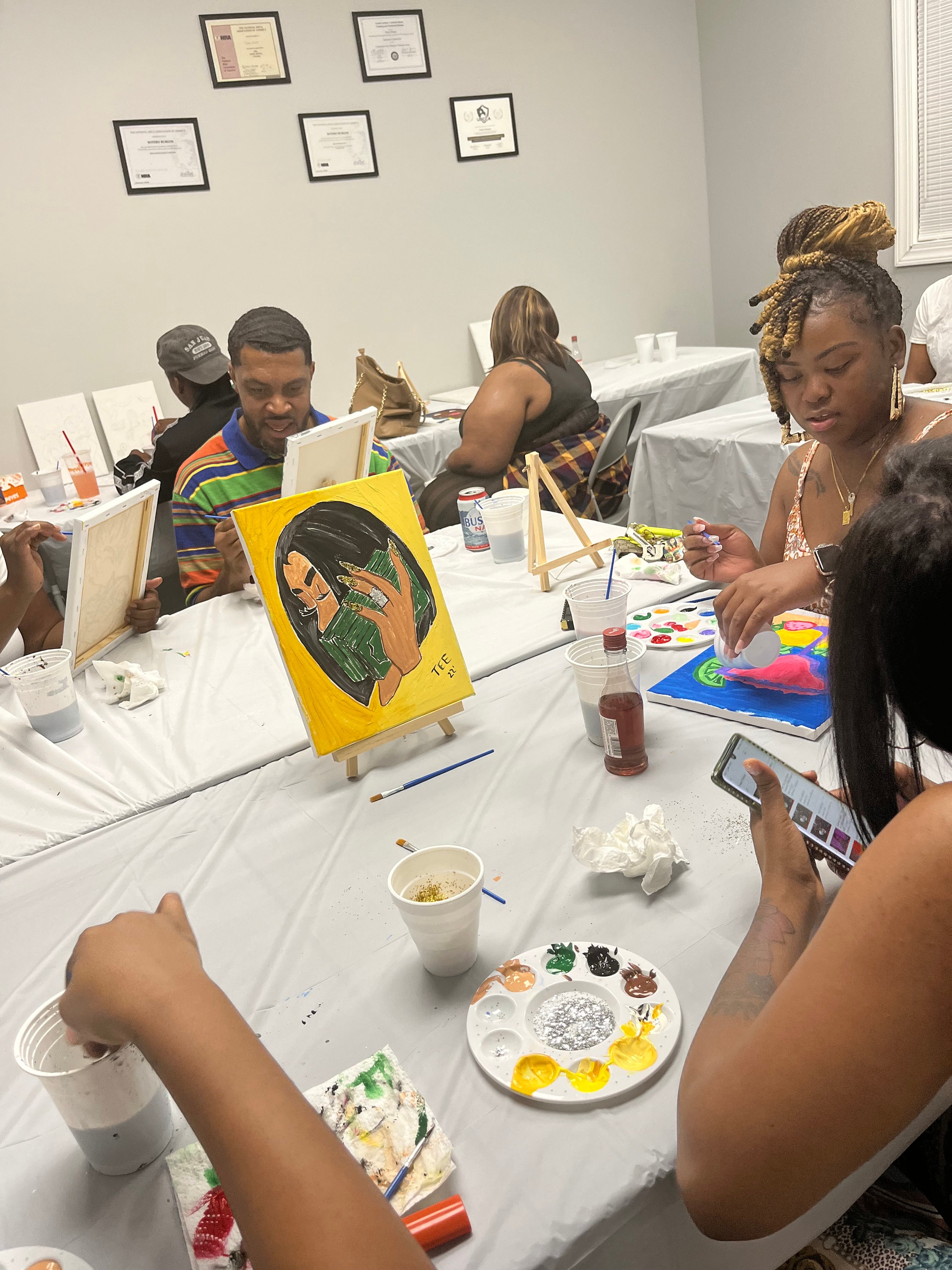 SIP & PAINT KITS for Adults Complete With All Supplies Included Etsy