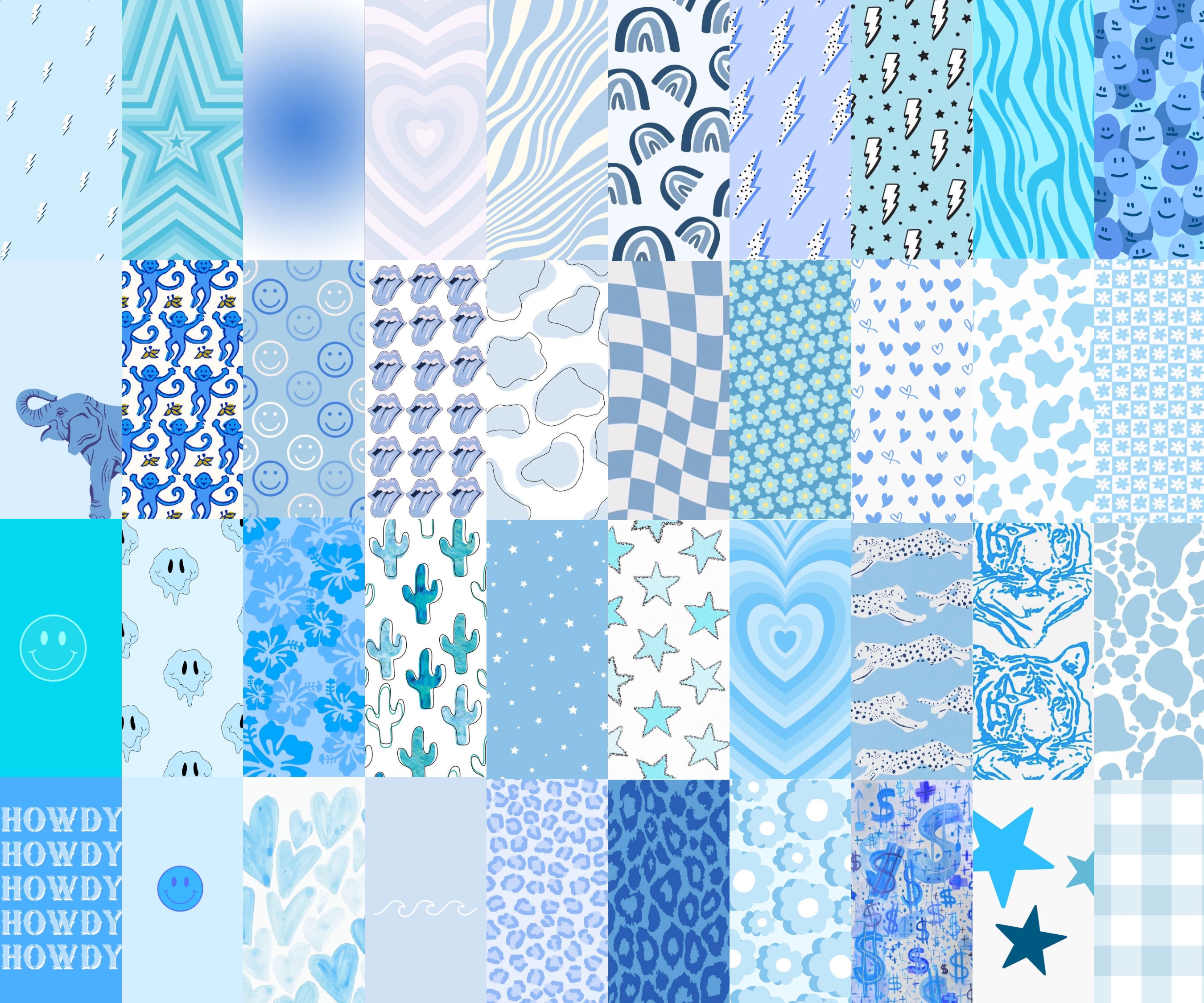 preppy pattern backgrounds blue