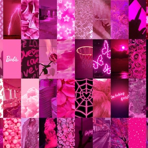 98pcs Hot Pink Collage Kit Wallpapers printable Digital Download - Etsy