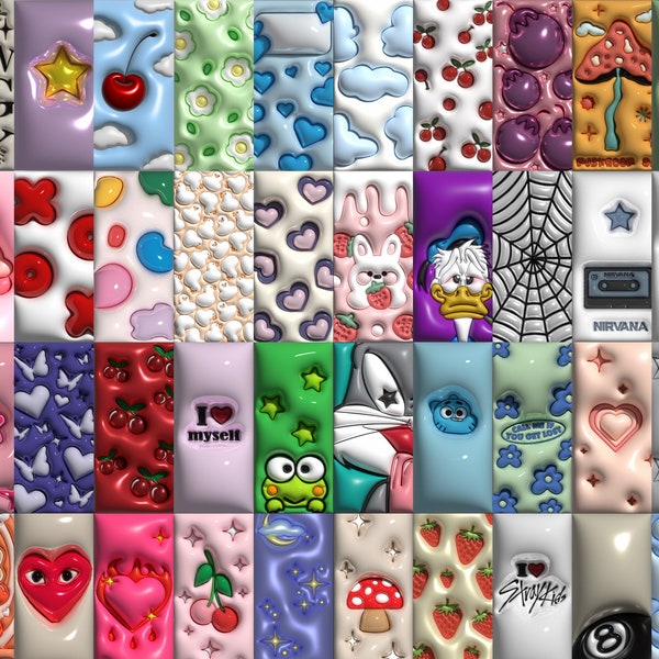 98Pcs 3D wallpaper collage *Printable Digital Download*