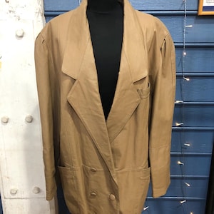Vintage leather blazer