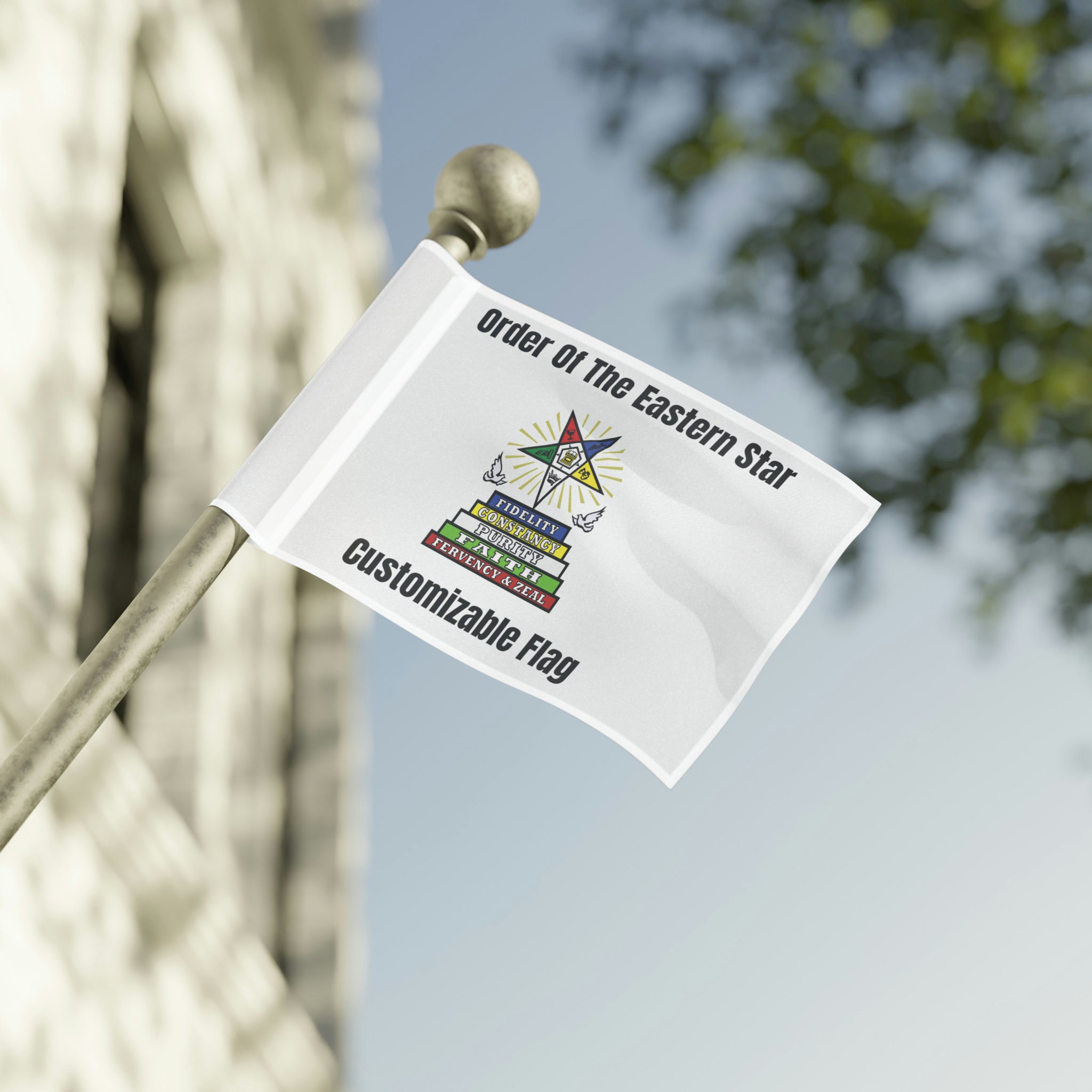 Order of the Eastern Star/ Oes-one Side Print Customizable Flag Available  in 3 Sizes(does Not Include Pole or Fastenings) - Etsy, image size:2048x2048