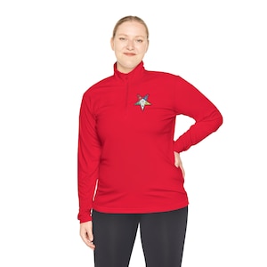 Order Of The Eastern Stars , OES Unisex Sports-Tek Quarter-Zip Pullover