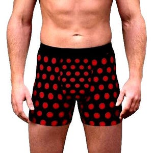 Retro Polka Dot Men&#39;s Boxer Briefs All Over Print
