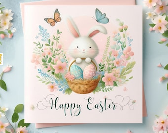 Easter Bunny Easter Clipart Spring Clipart Digital Download Scrap book Digital Paper Digital Prints Watercolor 10 High Quality JPGs