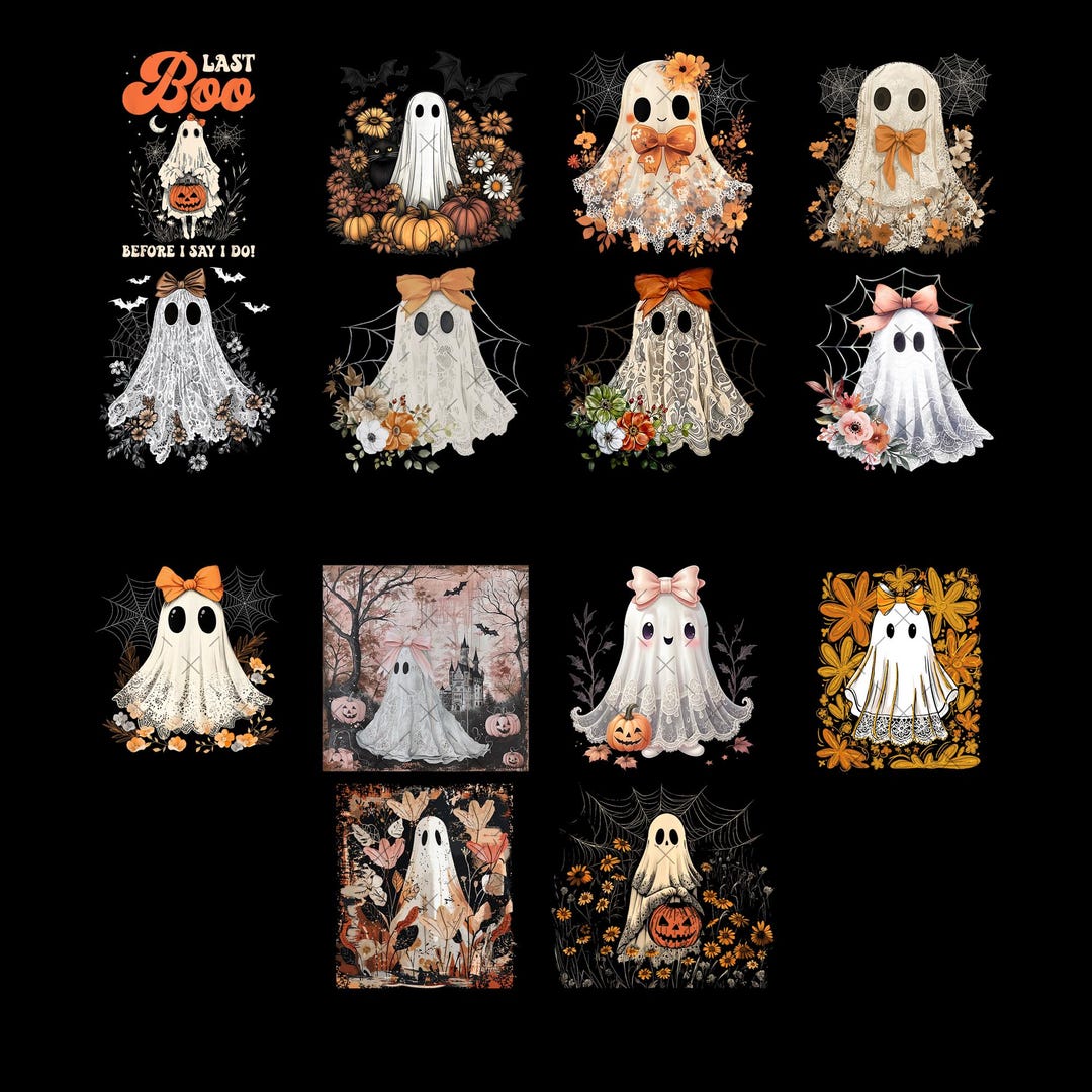 15+ Cute Lace Ghost Png, Boo in Boojee, Halloween Boo Lace Bow Png ...