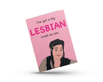 A5  Mean Girls, Janice Lesbian Card