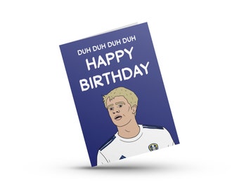 A5 Leeds United , Patrick Bamford Birthday Card