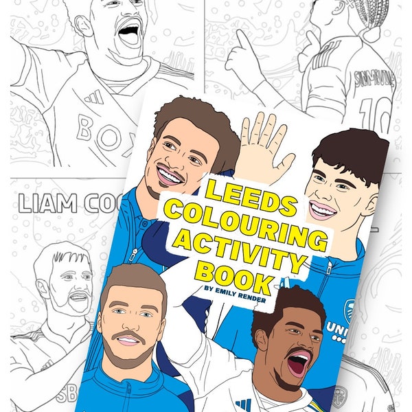 Leeds United Inspired Colouring/ Activity Book