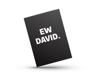 A5 Ew David Card