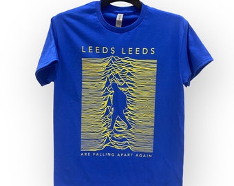 Leeds United, Leeds Are Falling Apart Again Blue/ Yellow T-shirt