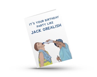 A5 Man City, Jack Grealish Birthday Card
