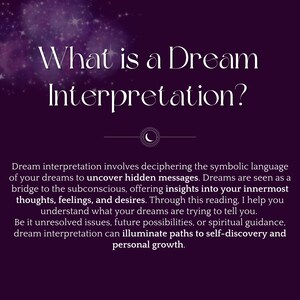 Dream Interpretation Reading: Deciphering the Symbolic Language of Your Dreams. Ready Within 24 Hours image 2