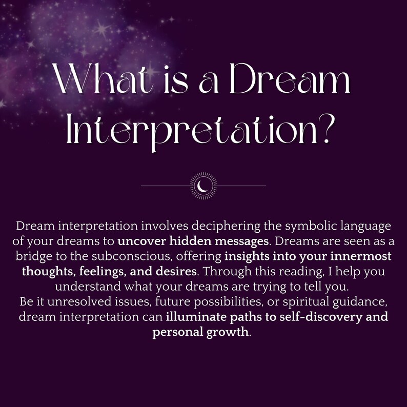 Dream Interpretation Reading: Deciphering the Symbolic Language of Your Dreams. Ready Within 24 Hours image 2