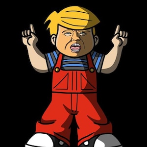 Trump the menace Vinyl Decal sticker