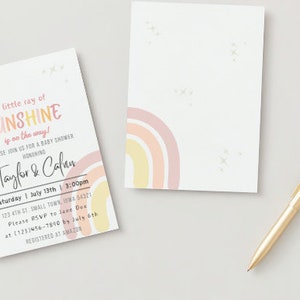 Little Ray of Sunshine Baby Shower Invitations