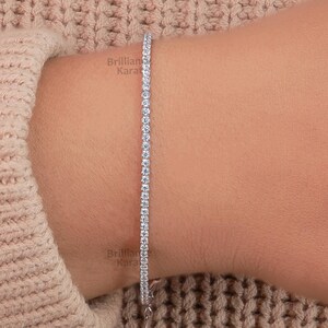 Tennis Bracelet Couples Bracelet cheap tennis bracelet Sterling Silver Bracelet Dainty Bracelet Silver CZ Bracelet for Women Bridesmaid Gift