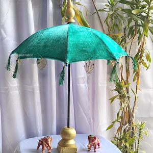 Table Decoration Velvet Umbrella With Stand,Rajasthani, Jaipuri, Wedding, Decorative, Umbrellas Parasols