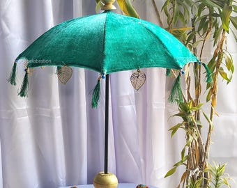Tischdekoration Samtschirm mit Ständer, Rajasthani, Jaipuri, Hochzeit, dekorative, Regenschirme Sonnenschirme