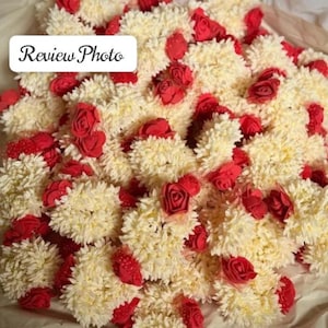 Diademas y puños florales de jazmín hechos a mano en tonos pastel, joyería Haldi de jazmín, brazalete floral, banda para el cabello, lazo para el cabello Mogra, joyería