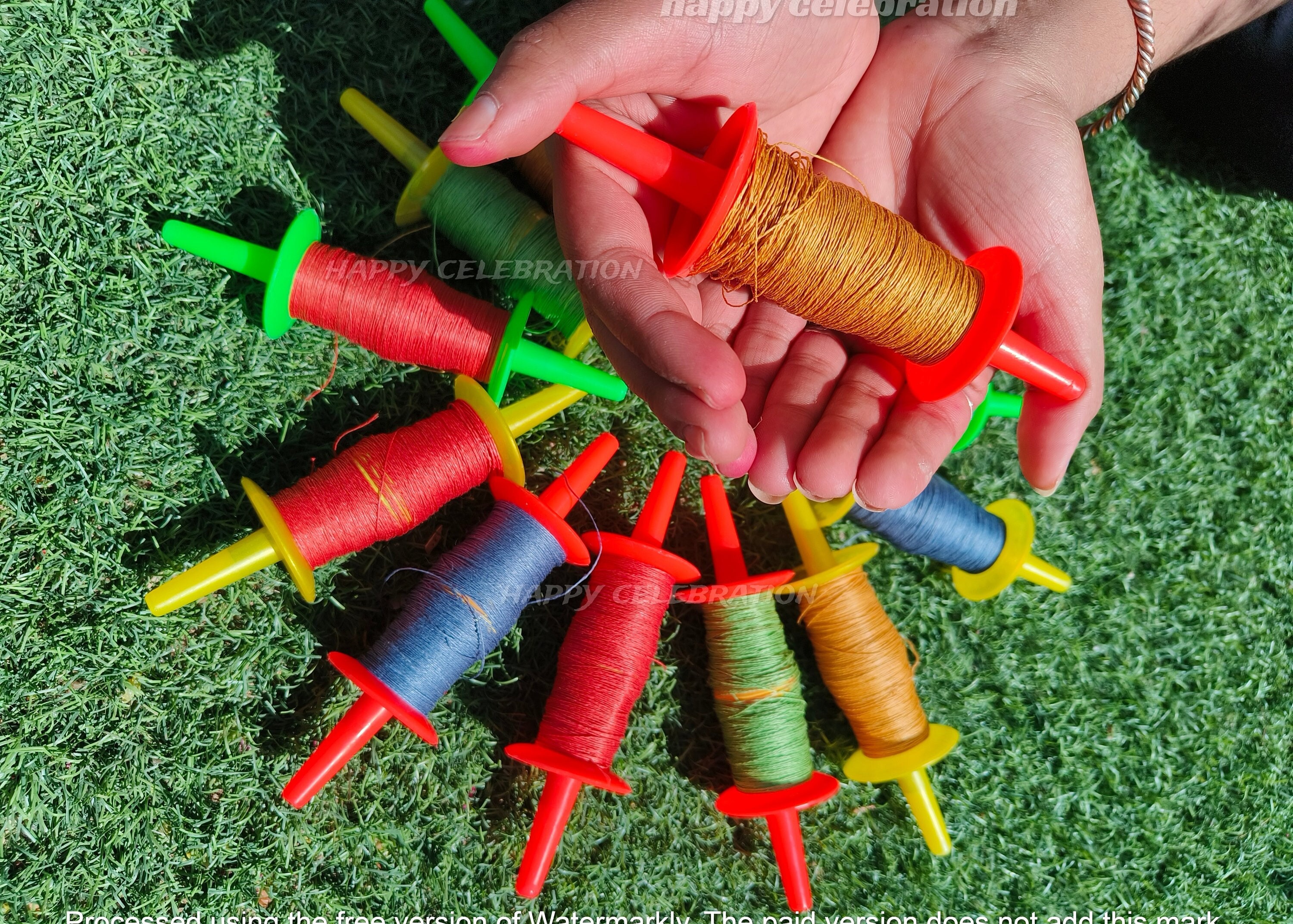 Simxkai Kite String With Handle For Kids Line Spool For Kids