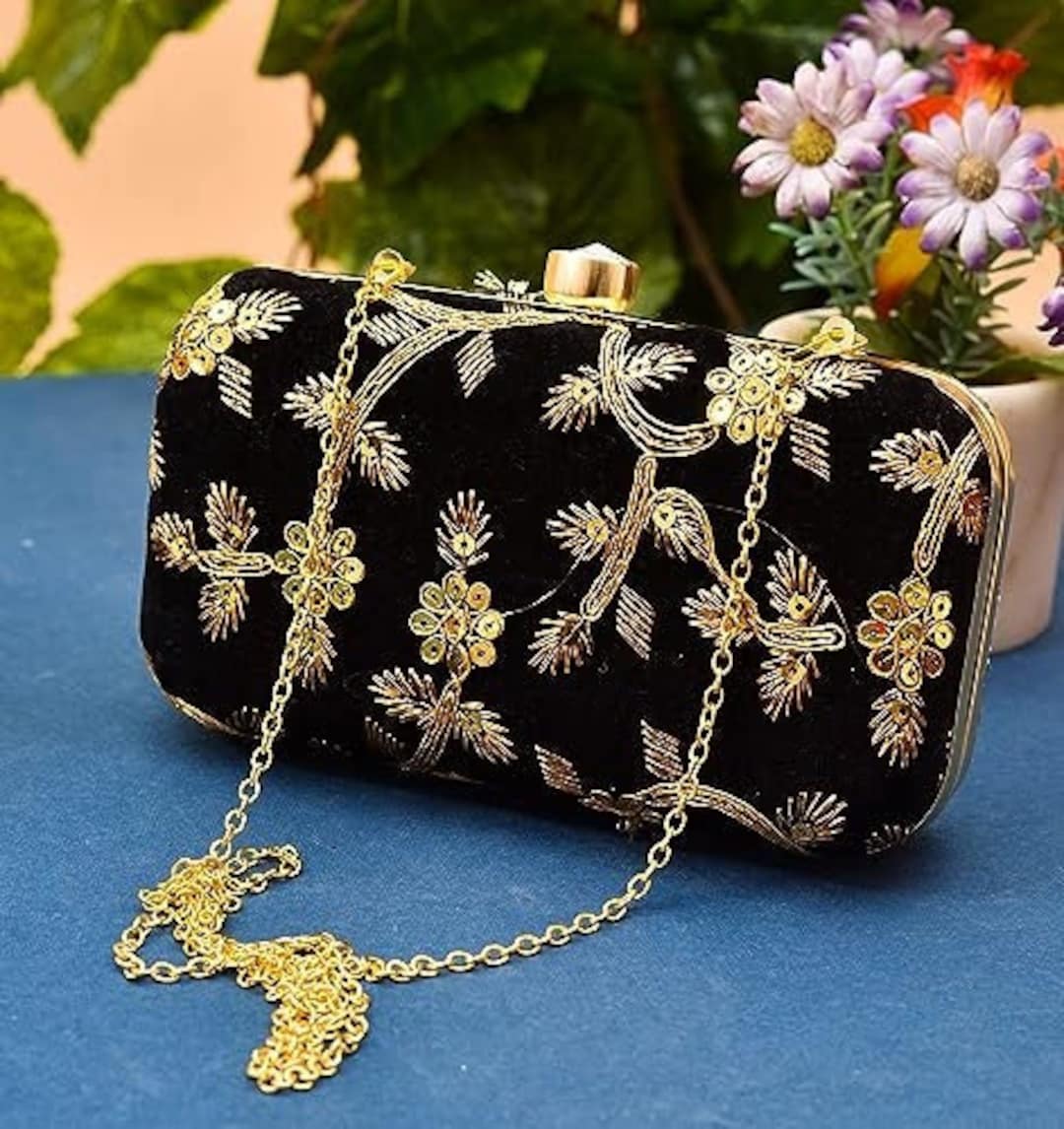 Indian Clutch Bags Perfect Wedding Wear Handbags Embroidered Clutch Purse Bag Wedding and
