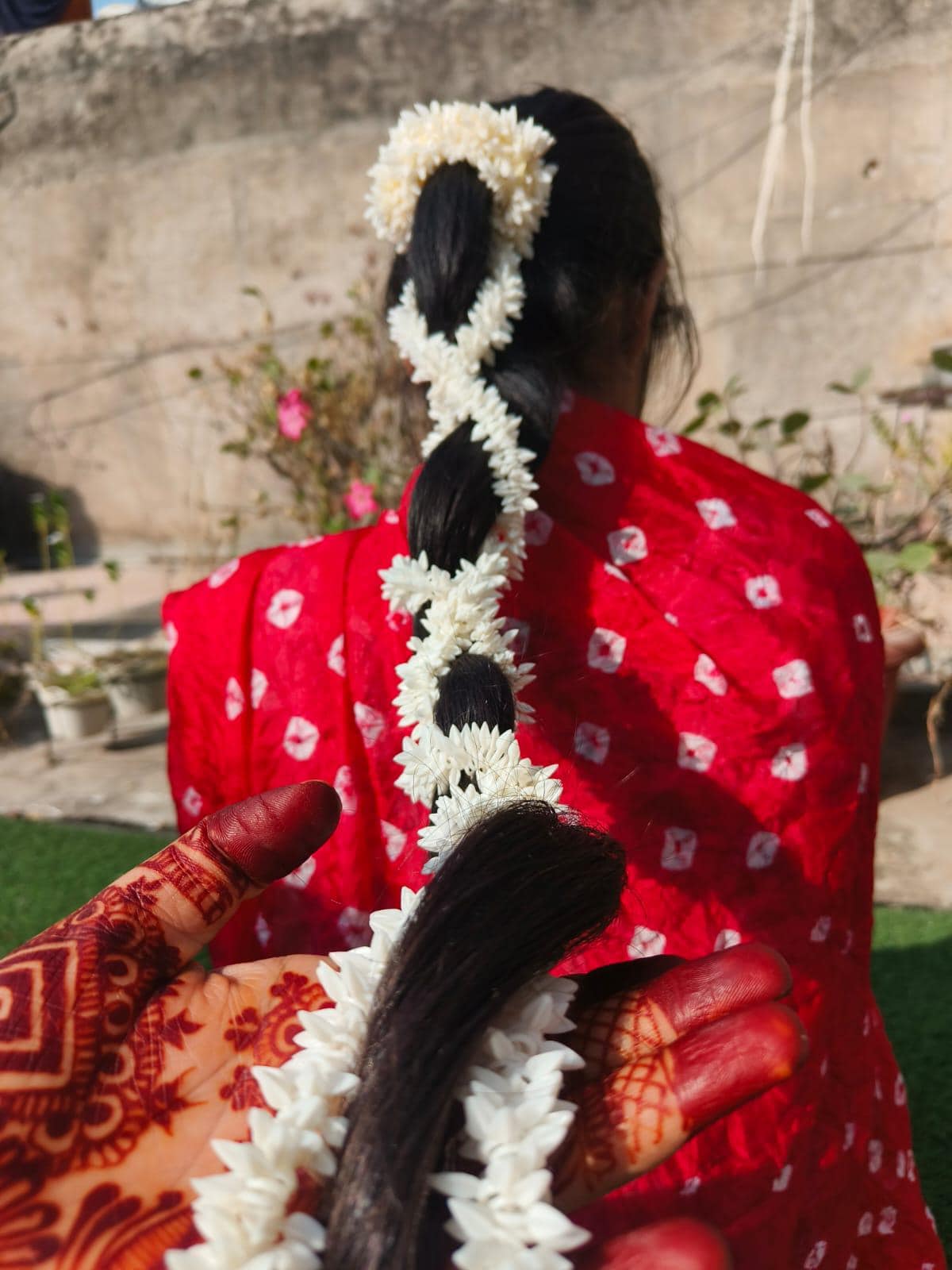 Hair Accessory Fabric Bollywood Gajra Veni for Women Traditional Wear Jasmine Gajra Traditional Indian Hair Accessory Artifici main image 2