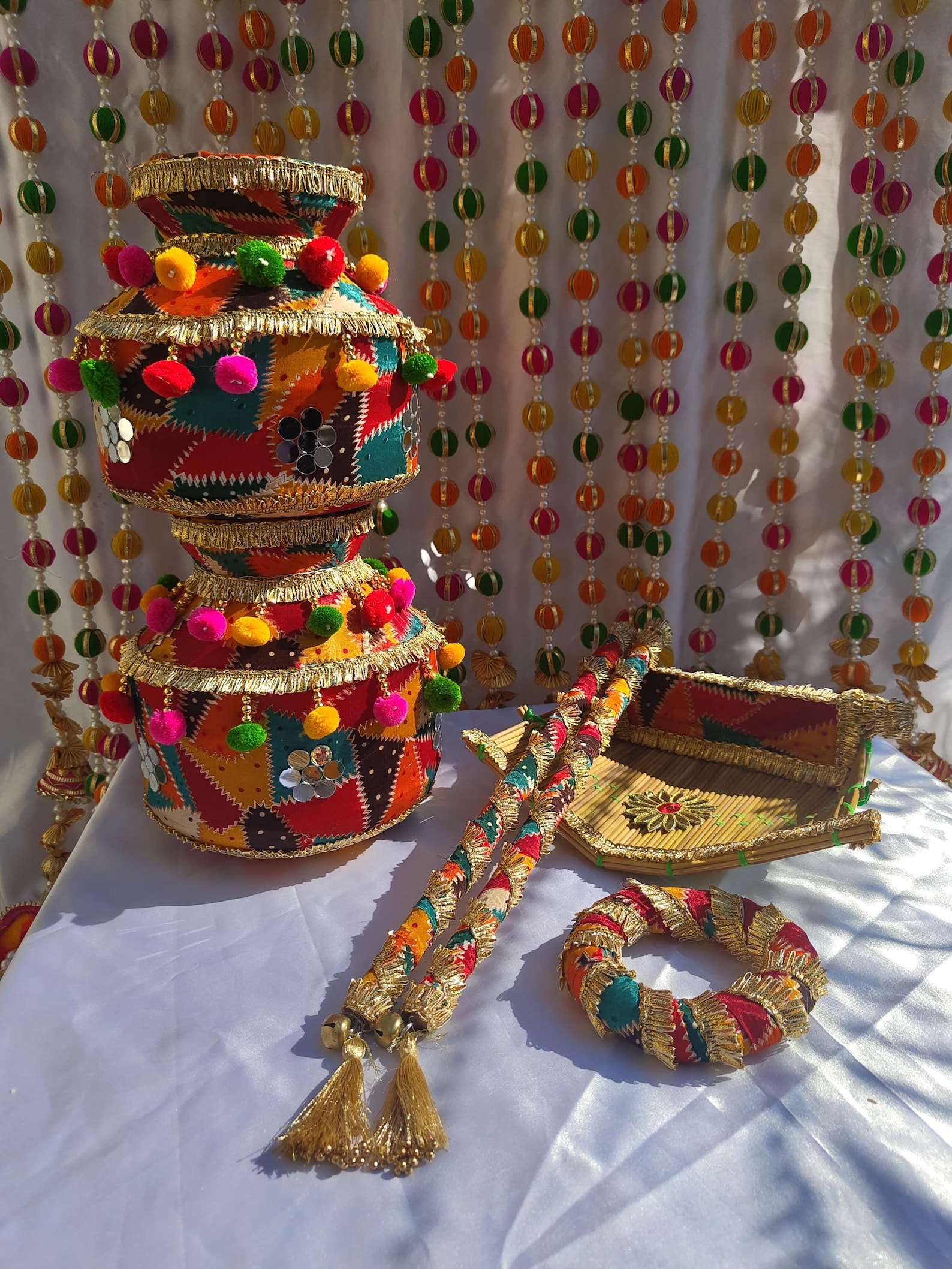 Chaj Phulkari Jaggo Set ,jaggo Night,ghdoli for Sangeet Pakistani and Sikh ...